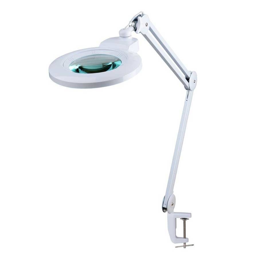 Lampe mit Lupe 8D 8 Dioptrien - 9006LED-127-8D - austauschbare Optik, einstellbare Lichtintensität - weiß