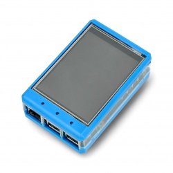Gehäuse für RaspberryPi und 3,2-Zoll-LCD-Bildschirm - blau