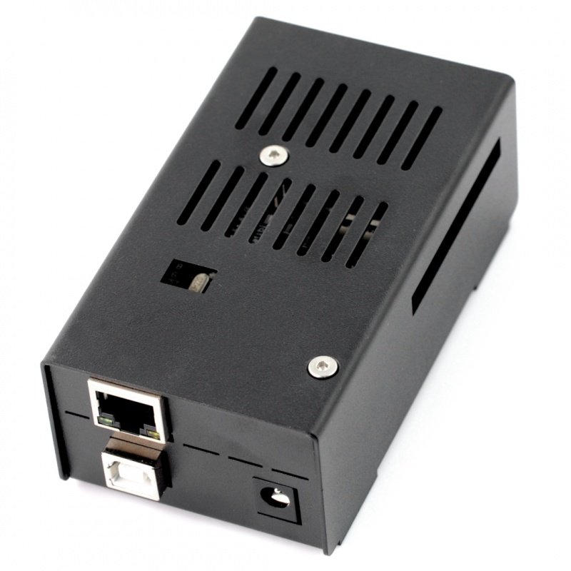 Gehäuse für Arduino Mega und Ethernet Shield - Metall schwarz