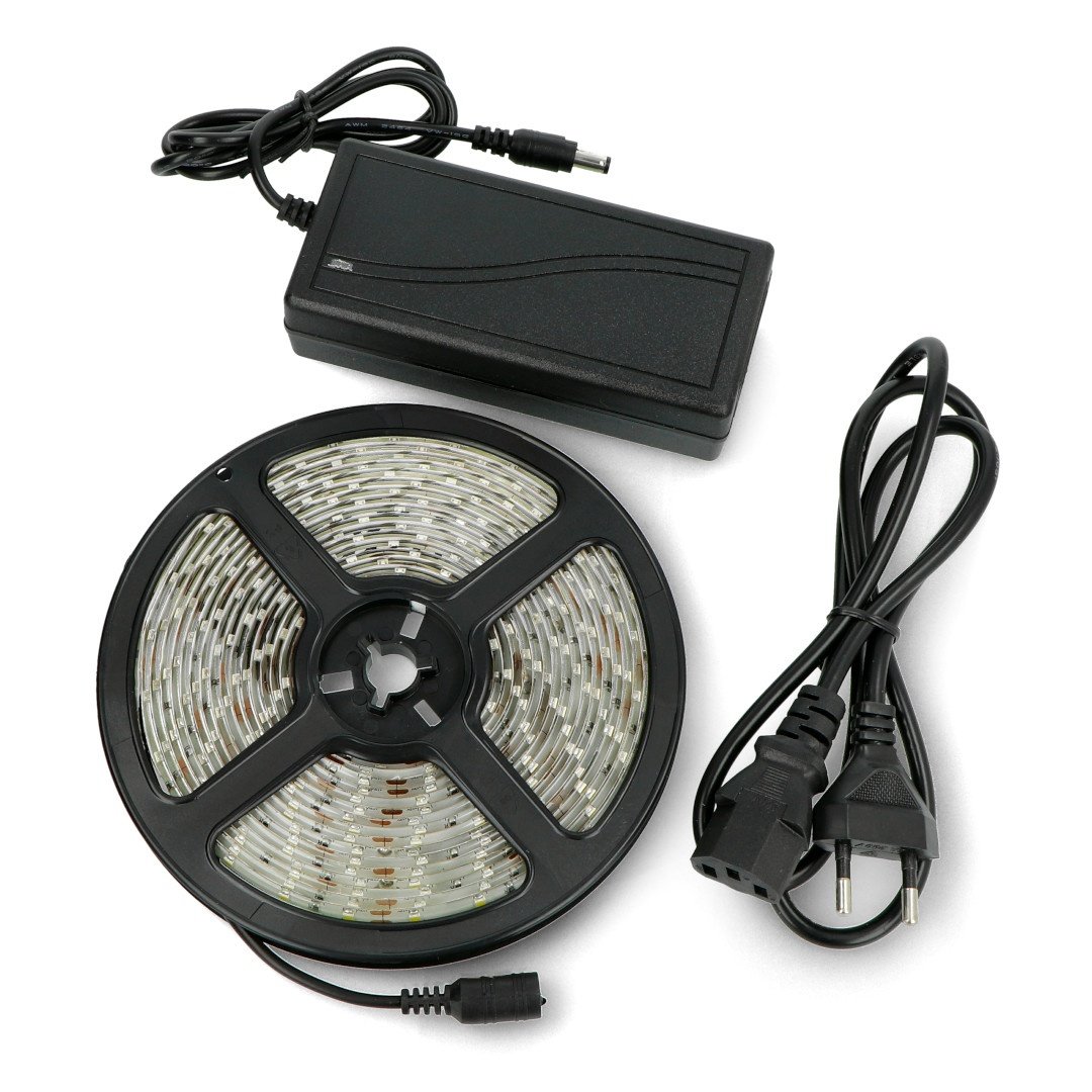 Set: LED-Streifen SMD3528 IP65 4,8 W, 60 LEDs / m, neutrale