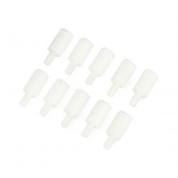 10 mm Nylon-Abstandshalter mit M3-Gewinde - 10 Stk.