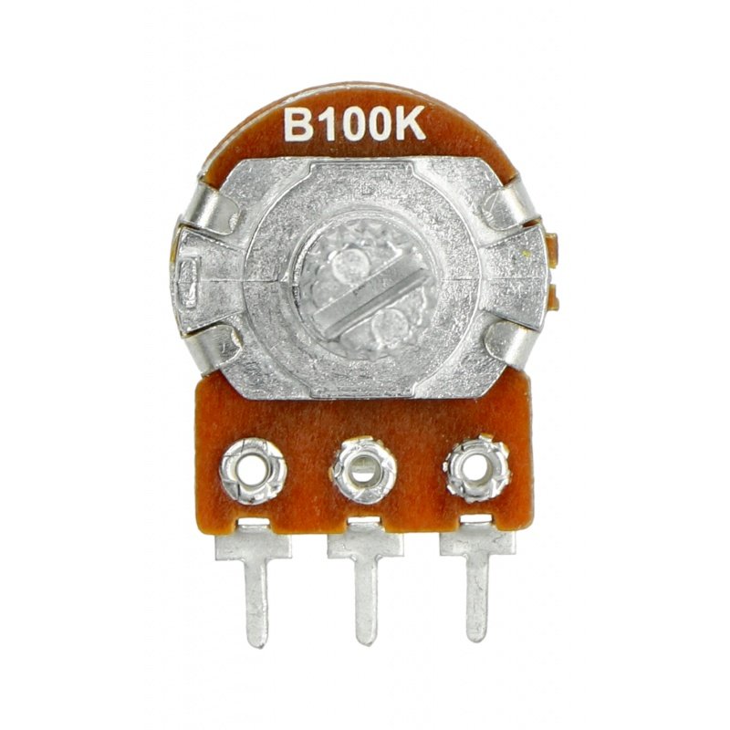 Potencjometr obrotowy 100kOhm liniowy 1/8W z wyłącznikiem B100K