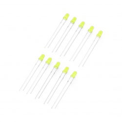 LED 3mm gelb - 10St - JustPi