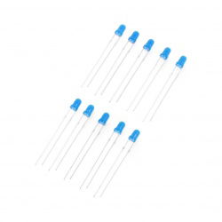 LED 3mm blau - 10St - JustPi