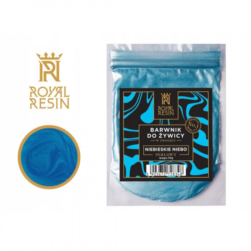 Royal Resin Epoxidharzfarbe - Perlenpulver - 10 g - Himmelblau