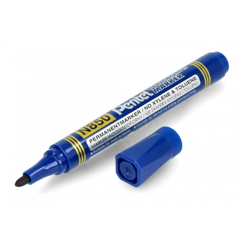 Permanenter blauer Marker - Pentel N850