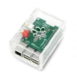 Gehäuse für HiFiBerry Digi+, DAC+ Cinch und Raspberry Pi Model 3/2/B+ - transparent
