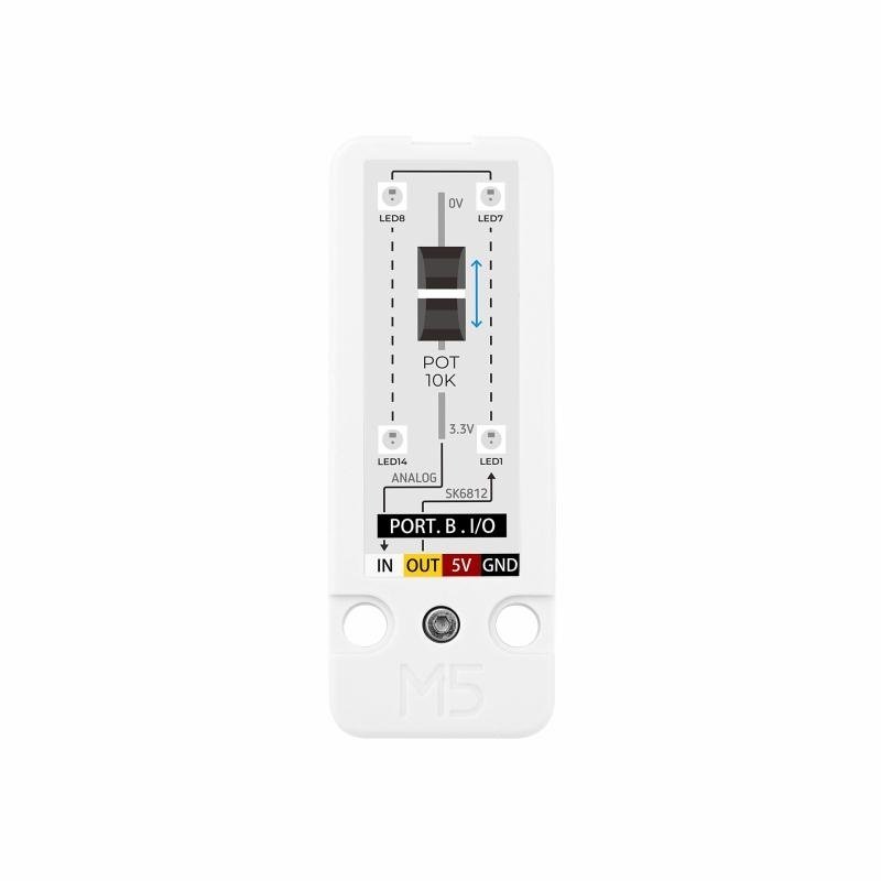 B10K-Schiebepotentiometer + RGB-LEDs -