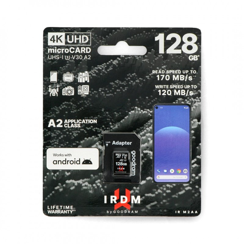 Goodram IR-M2AA microSD 128GB 170MB/s UHS-I Klasse U3