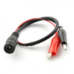 DC 2,1/5,5mm Buchse mit Krokodilklemmen - 44mm