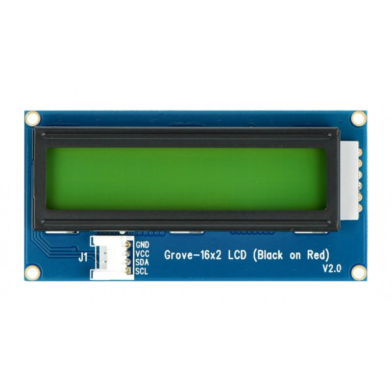 Grove - LCD 2x16 I2C v2.0 rot-schwarz mit Hintergrundbeleuchtung