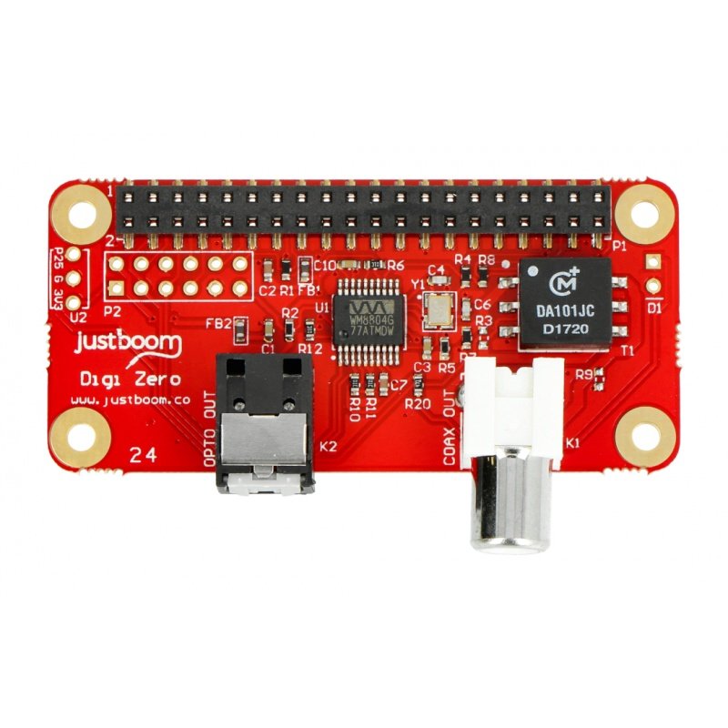 JustBoom Digi Zero - Soundkarte für Raspberry Pi Zero