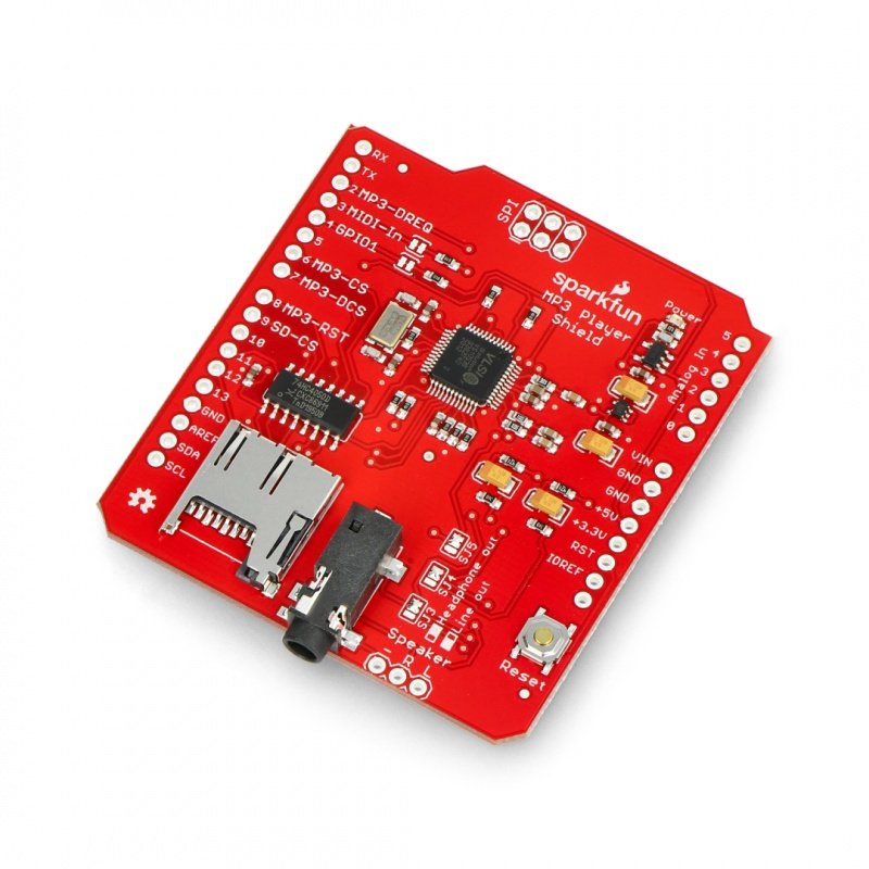 MP3-Player VS1053 Shield - Shield für Arduino - SparkFun
