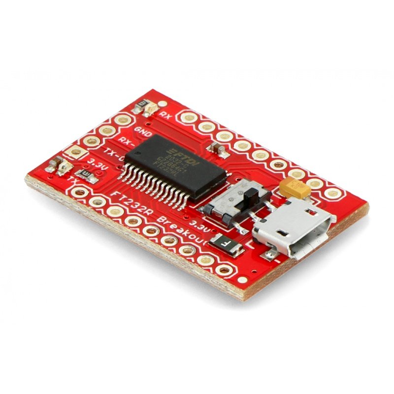 Konverter USB-UART FTDI FT232RL 3,3 V / 5 V microUSB - SparkFun