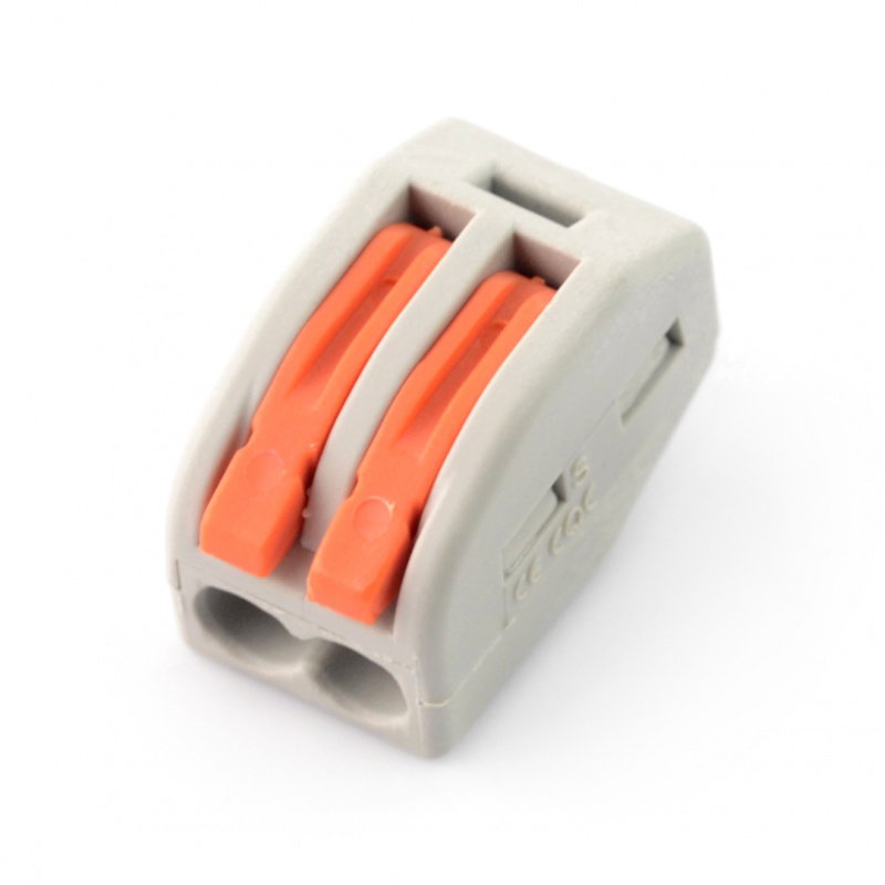 2-poliger 250-V-Elektrowürfel - orange