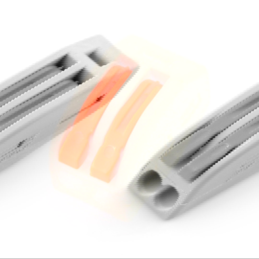 2-poliger 250-V-Elektrowürfel - orange