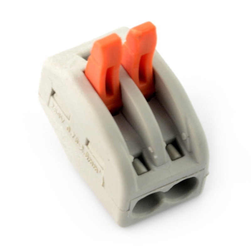 2-poliger 250-V-Elektrowürfel - orange