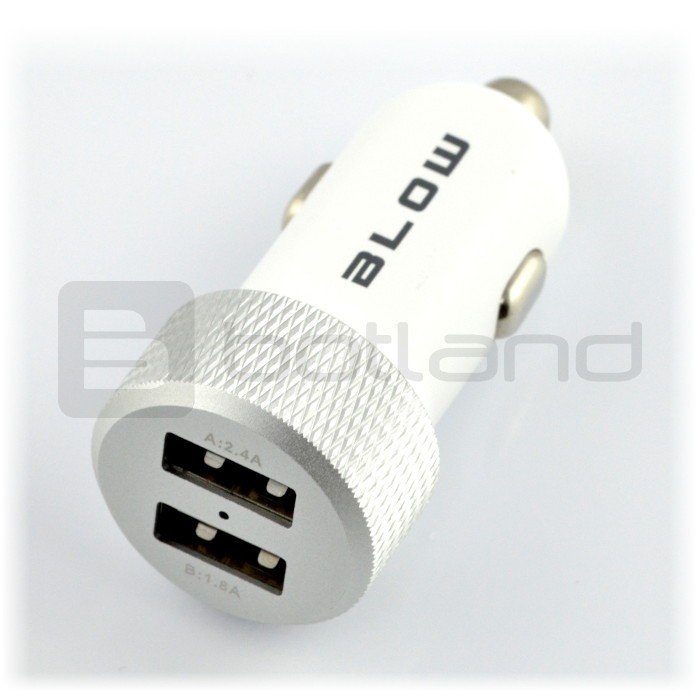 Blow 5V / 4.2A Autoladegerät / Netzteil 2 x USB - weiß