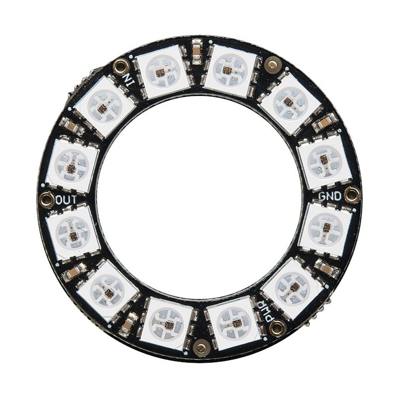 NeoPixel Ring - RGB-LED-Ring 12xWS2812 - Adafruit 1643