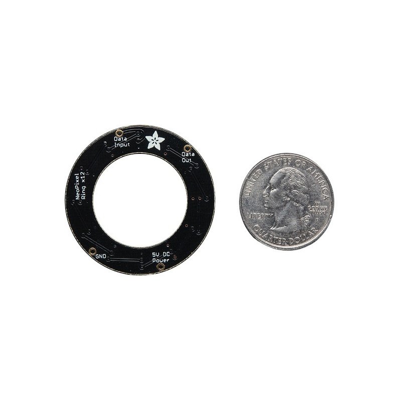 NeoPixel Ring - RGB-LED-Ring 12xWS2812 - Adafruit 1643