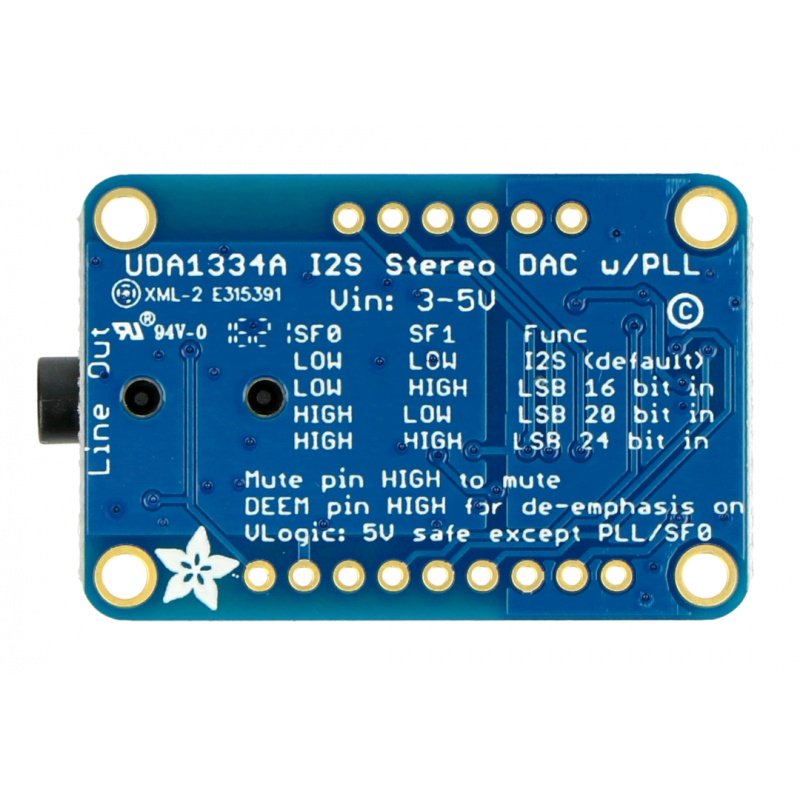 UDA1334A I2S - Stereo-DAC-Decoder - Adafruit 3678