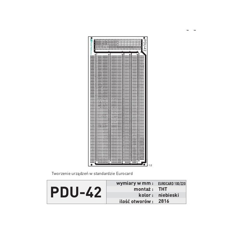 Universalplatine PDU42 - THT Europakarte