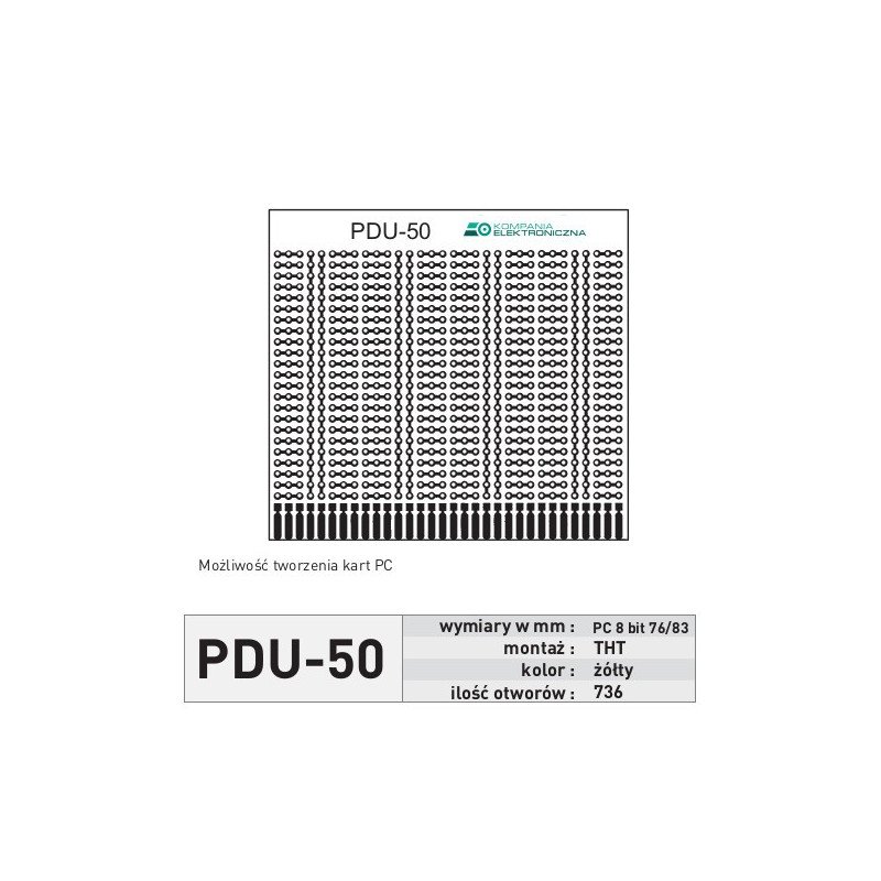 Die Universalplatine PDU50 - THT Europakarte