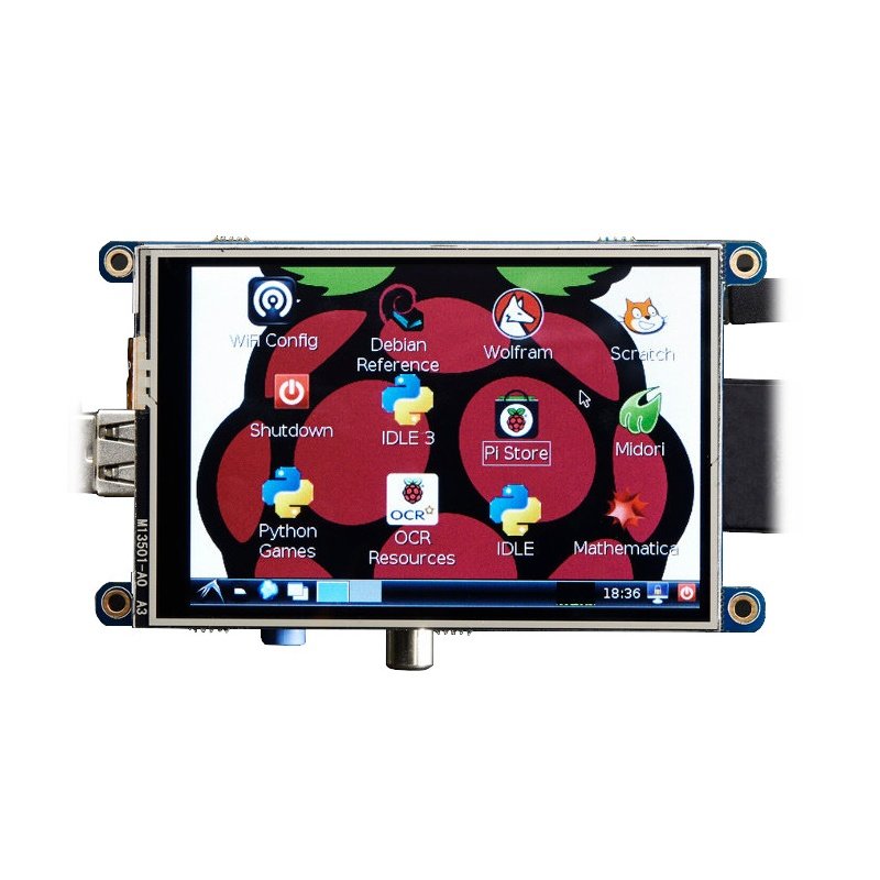 PiTFT-Komplex - resistives Touch-Display 3,5 '' 480x320 für