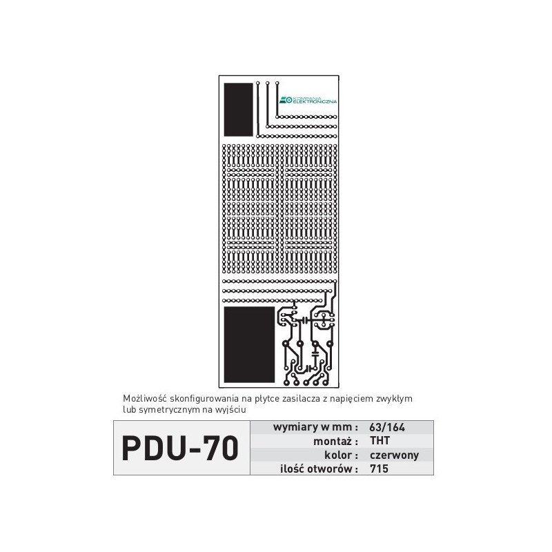 Universal PCB PDU70 - THT Netzteil