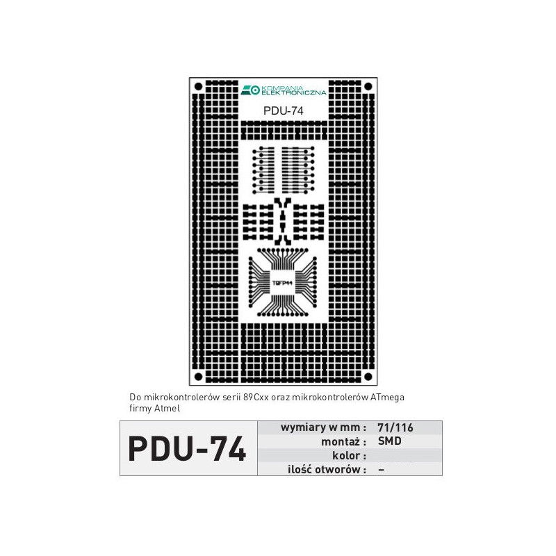 Universalplatine PDU74 - SMD ATmega