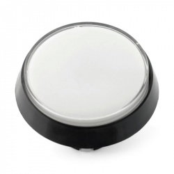 Big Push Button 6cm - weiß - abgewinkelt
