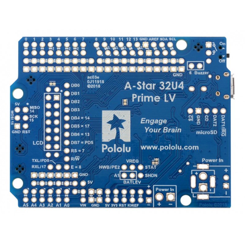 A-Star Prime 32U4 LV microSD - Atmega32u4 - Pololu 4008