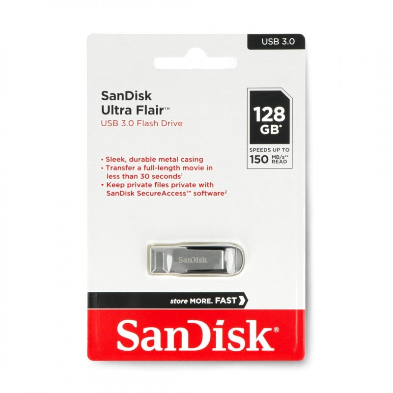 SanDisk Ultra Flair - USB 3.0-Stick 128 GB