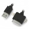 USB 3in1 Blow Splitter - microUSB / Lightning / 30pin - zdjęcie 1