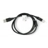 USB A - B 2.0 Lanberg Kabel - mit Ferritfilter - schwarz 1m - zdjęcie 3