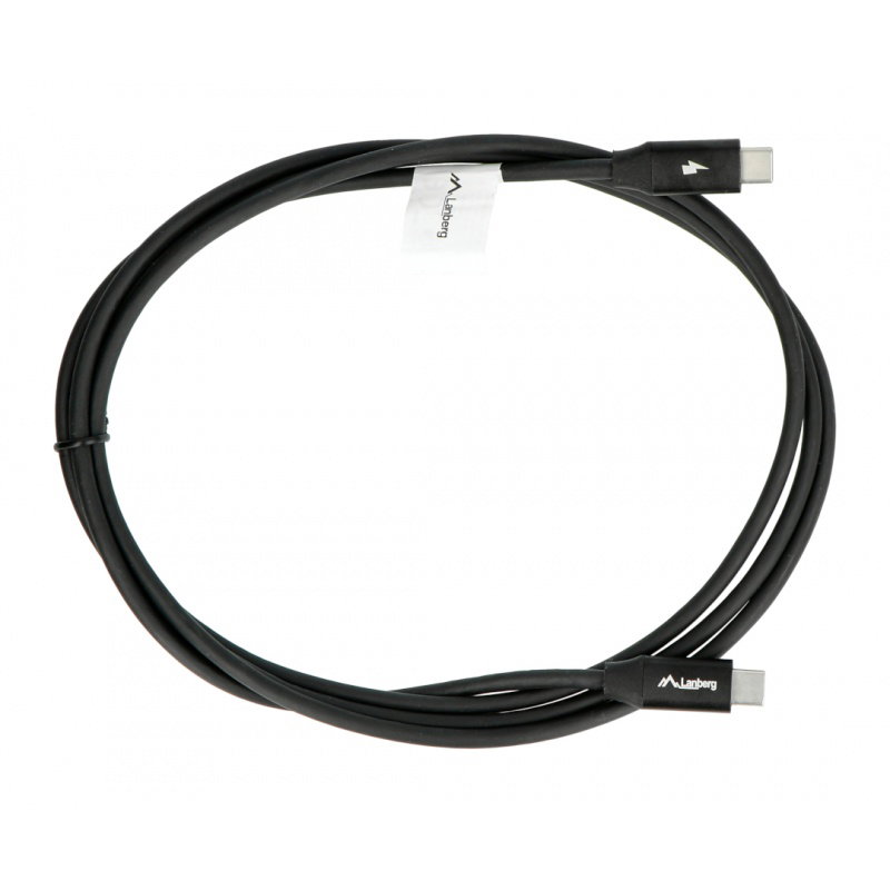 Lanberg USB C - USB C 2.0 schwarz Premium QC 4.0 PD 1,8 m Kabel