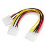 Molex auf 2x Molex Netzkabel - 15cm - zdjęcie 1