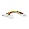 Molex auf 2x Molex Netzkabel - 15cm - zdjęcie 2