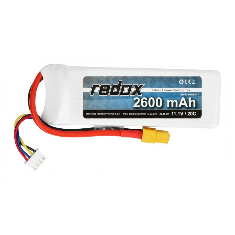 Li-Pol Redox 2600mAh 20C 3S 11,1V Paket