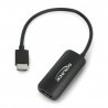 Adapter HDMI Stecker - Displayport Buchse + microUSB 4K 60Hz - zdjęcie 1
