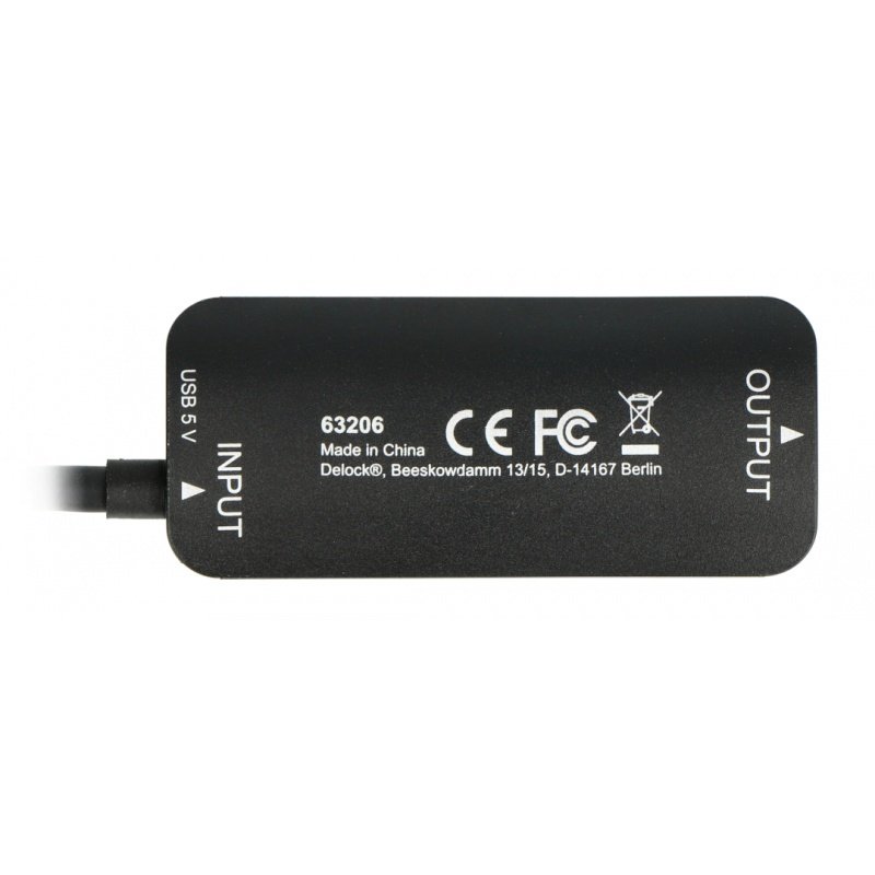 Adapter HDMI Stecker - Displayport Buchse + microUSB 4K 60Hz