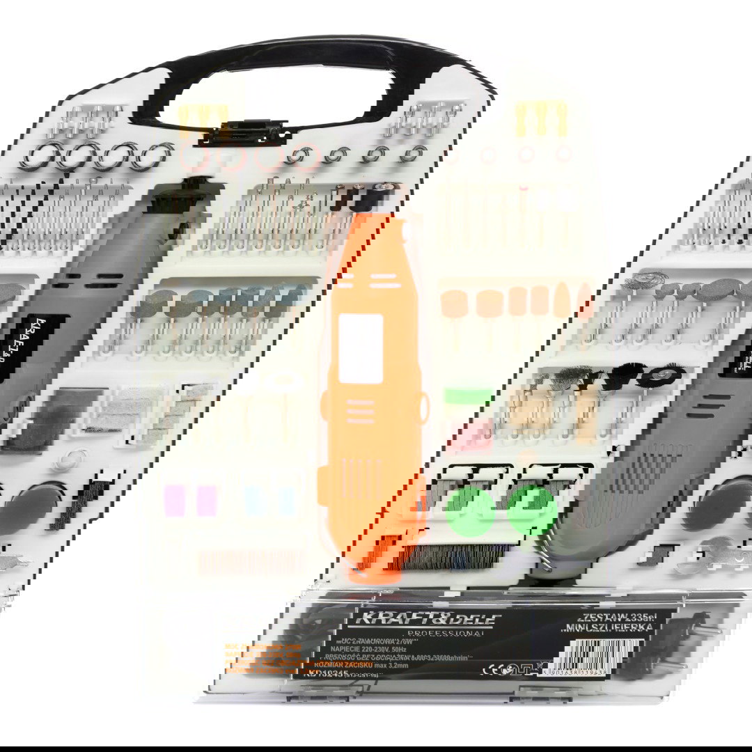 Minischleifer - Bohrmaschine Kraft&Dele 270W + Zubehör - 235 Elemente - KD10245