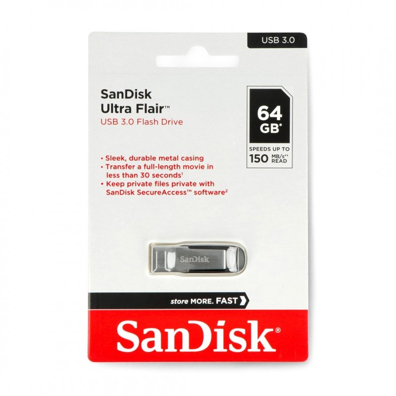 SanDisk Ultra Flair - USB 3.0 Pendrive 64GB