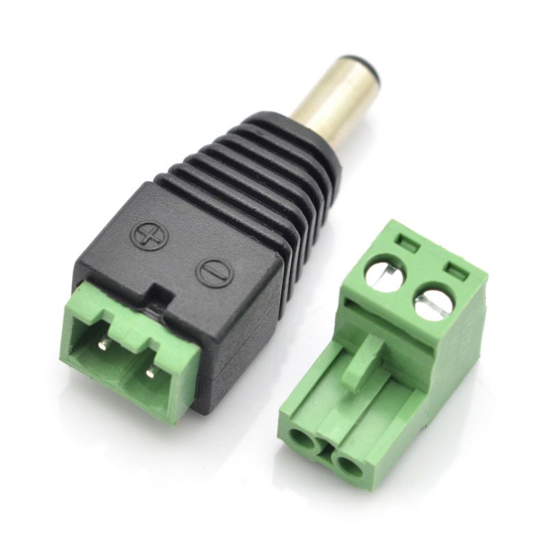 DC-Stecker 5,5 x 2,5 mm mit Schnelltrennstecker - 5 Stk