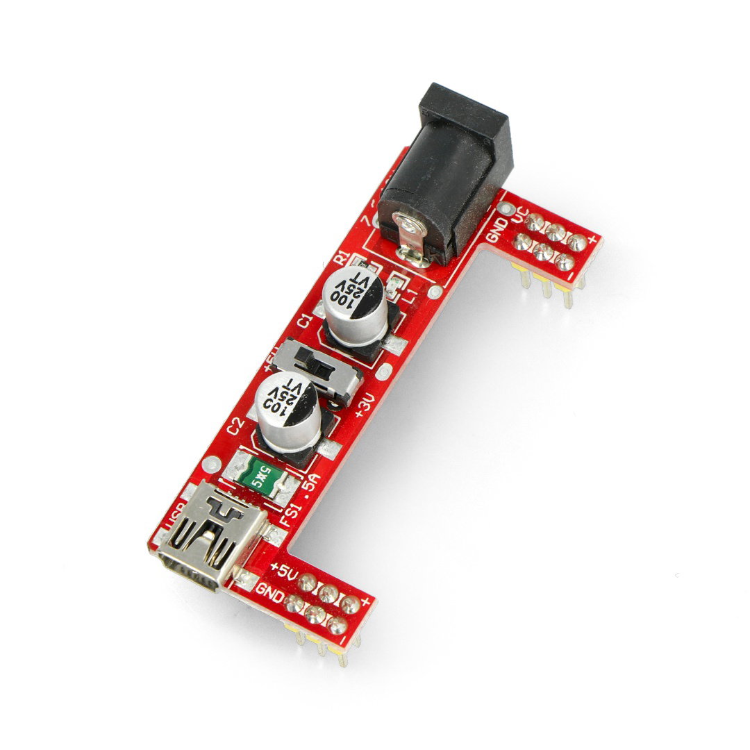Stromversorgungsmodul für Steckplatinen MB102 - 3,3 V / 5 V -