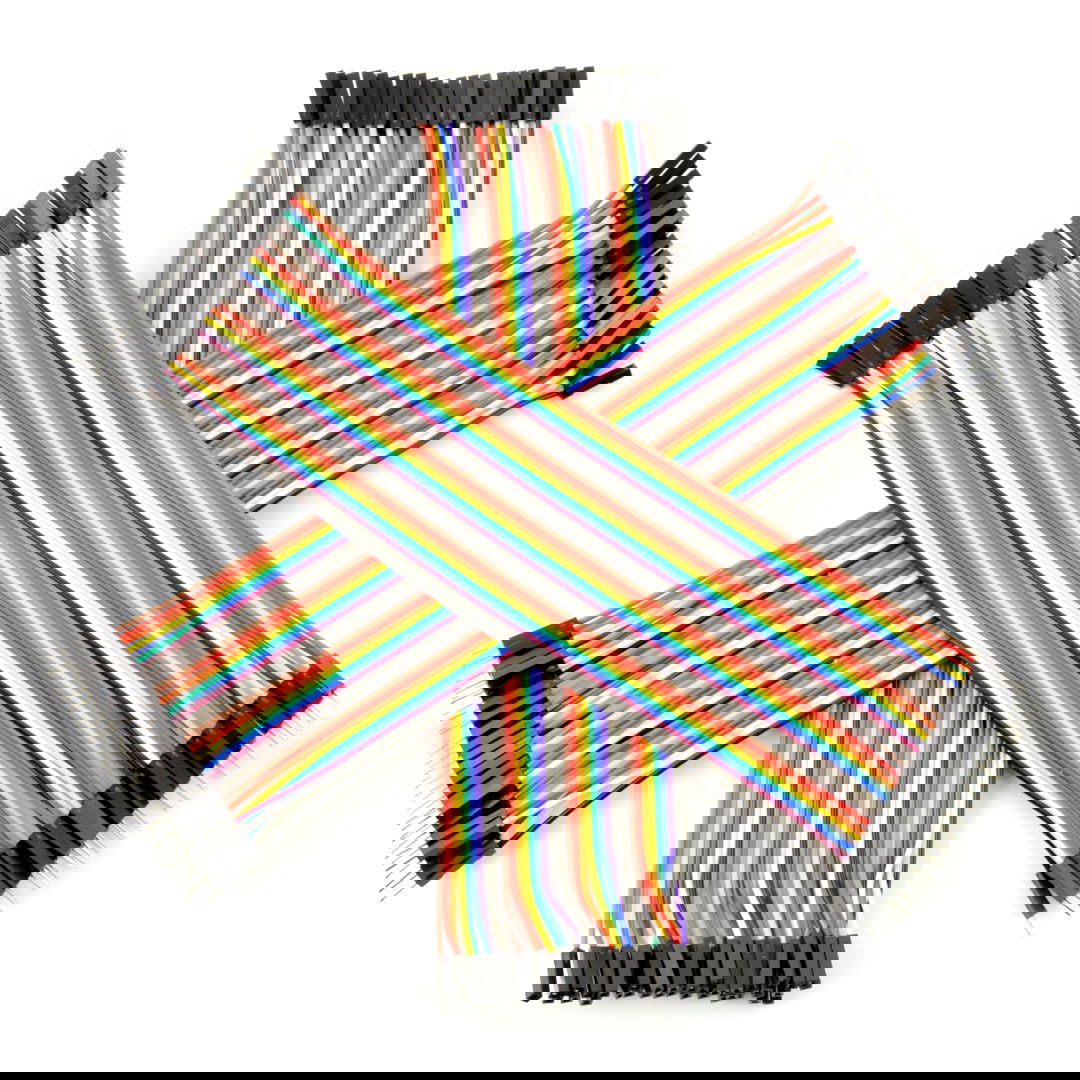 JustPi Verbindungskabel Set - 20cm 3x40St mm, f-f, m-f (120 Stk.)