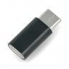 Adapter microUSB-Buchse - USB-Typ-C-Stecker - schwarz - zdjęcie 1