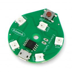 RGB-LED-Streifen 5 x 5-V-USB-Dioden - mit Musterwähler - rund -