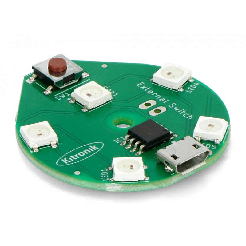 RGB-LED-Streifen 5 x 5-V-USB-Dioden - mit Musterwähler - rund -