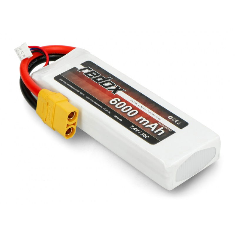 Li-Pol Redox 6000mAh 30C 2S 7,4V Paket